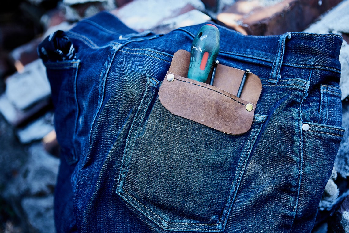 Leather Pocket Protector Etsy