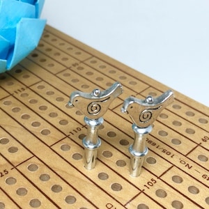 Cribbage pegs | crib pegs | Cribbage | Cribbage board | board games | Card games | game pieces | bird | bird lover