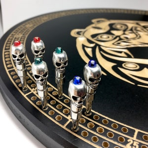 Cribbage pegs | crib pegs | Cribbage | Cribbage board | board games | Card games | game pieces | skull