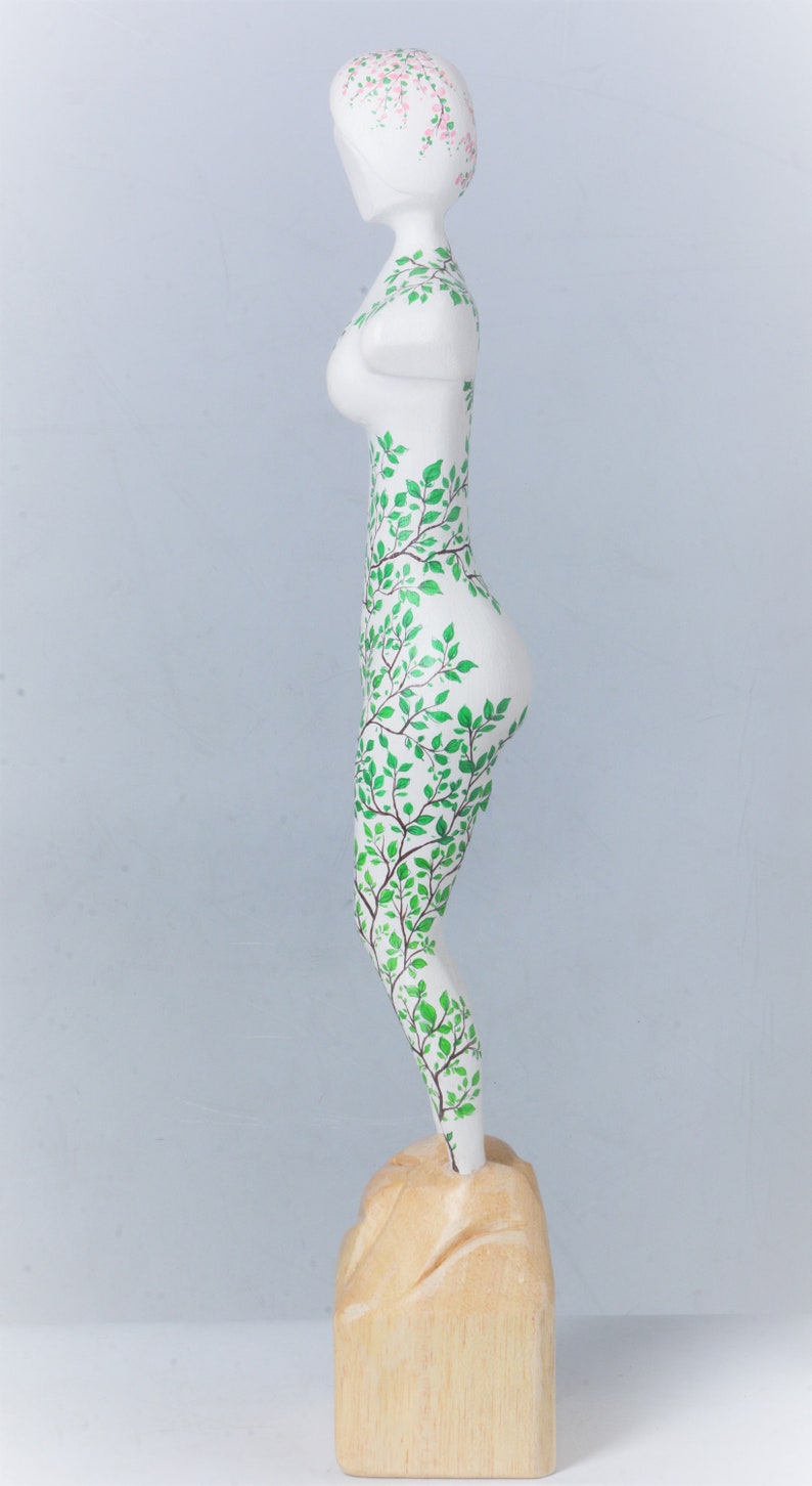Wooden Female Body Nude Sculpture Decorative Full Figure Etsy