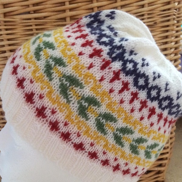 Ladies  Fairisle Beanie Hat