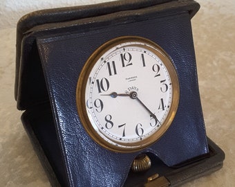 Vintage Swiss travel clock Brevet Swiss, special made for &quot;Harrods&quot; London!