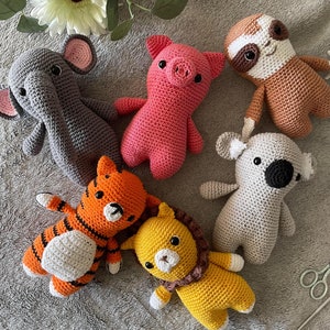 Crochet plushie/crochet animals/crochet animal plushies