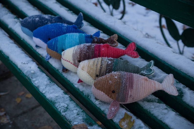 Whale crochet toy made to order