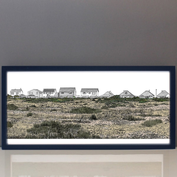 Dungeness Row of Houses Print