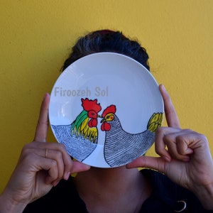 Hand painted decorative plates