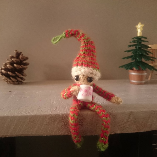 Christmas xmas elf pdf, xmas knit toy, knit toy pdf, christmas elf pattern, christmas fairy pdf, xmas doll pdf, christmas elf pdf, knitting