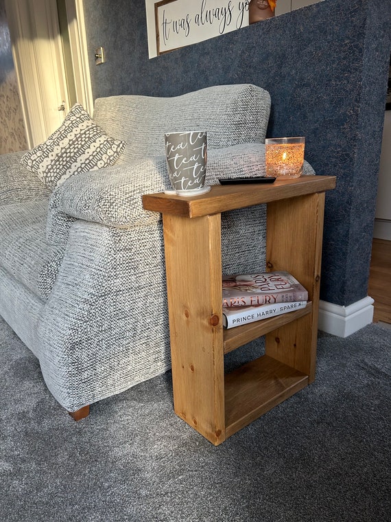 Small End of Sofa Table Book Case Storage Unit Coffee Table Slimline Table Etsy UK