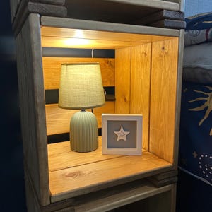 Reclaimed Wood Vinyl Record Storage Crate: Stackable LP Media Unit image 19