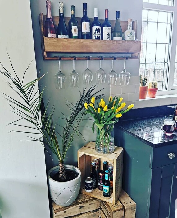 Rustic Drinks Rack, Wine, Vodka, Gin, Prosecco, Champagne, Drinks