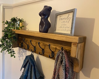 Rustic Coat Hanger For Wall Rustic Coat Hanger With Frame HOMCOM
