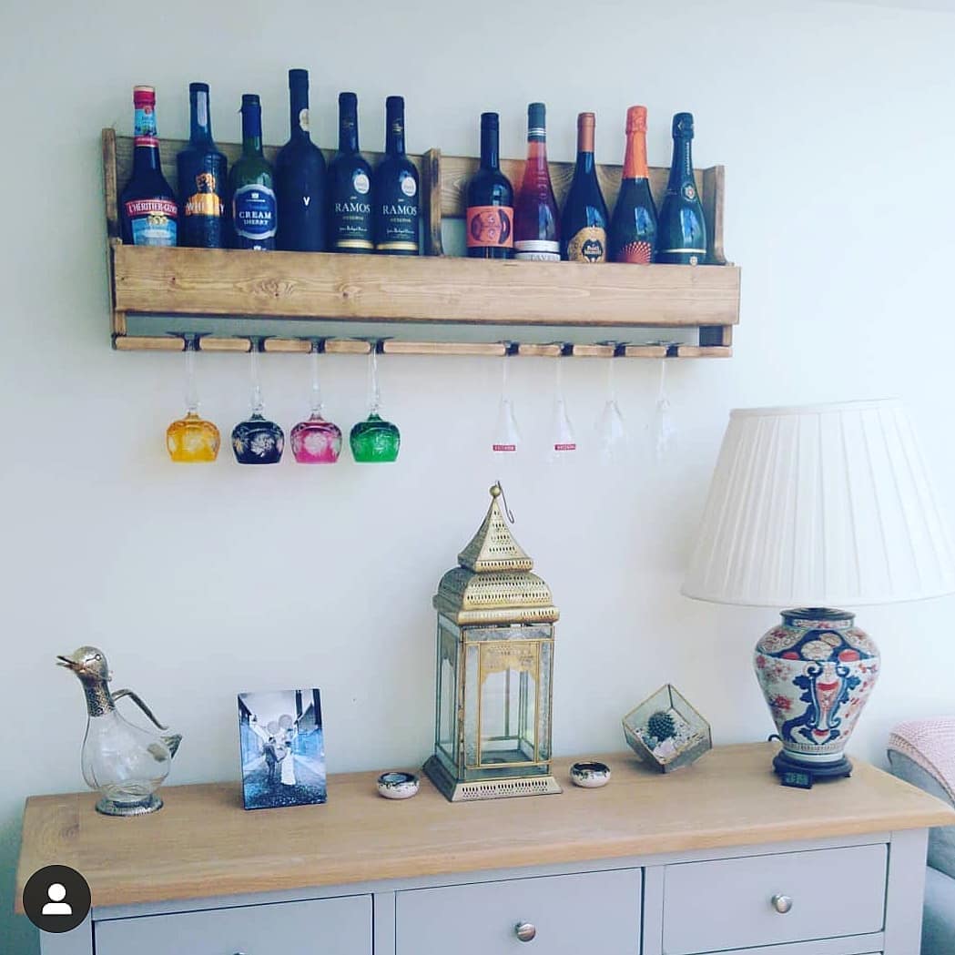 Rustic wine rack reclaimed wood made from recycled pallets | Etsy