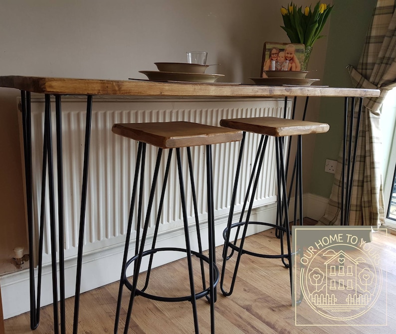 Breakfast Bar Kitchen Dining Area Table Scaffold Boards Etsy UK