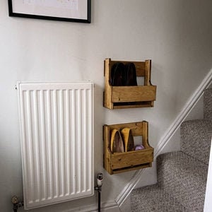 ANA: Reclaimed Wooden Shoe Rack - RizAndMicaMake