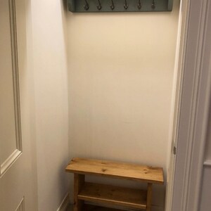 Rustic Scandinavian Wooden Shoe Storage Rack/Bench - 3 Tier Entryway/Mudroom Organiser imagem 17