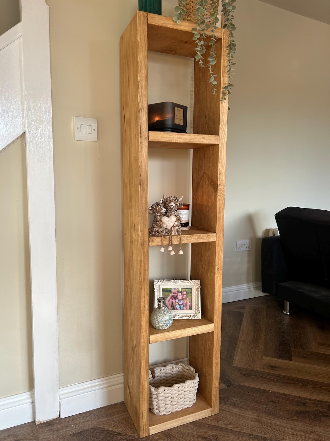 The Butterley - Rustic Robust Wooden Tall Free Standing Shelving Unit ...