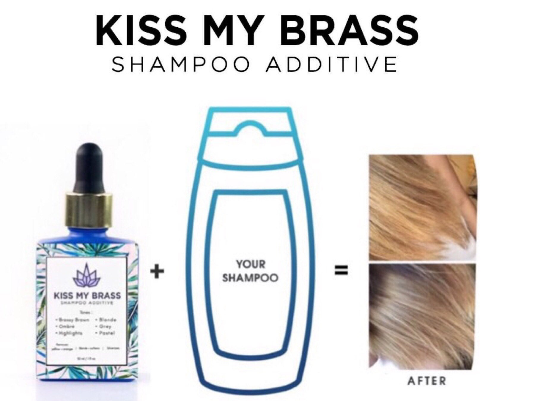 Kiss My Brass additive the natural purple shampoo Etsy