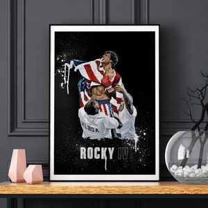 rocky 4 poster framed
