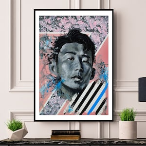 Heung Min Son - Limited Edition print. Tottenham Hotspur print, heung min son poster, heung min son art, heung min son painting, spurs art