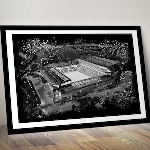 Anfield at Night - Limited Edition Print.  Anfield Stadium print, Liverpool FC print, Football Stadium Wall Art, Liverpool FC Wall Art