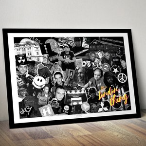 90s London Rave - Limited Edition Print. UK Garage print, Drum and Bass print, Drum and Bass poster, Drum and Bass wall art, 90s print