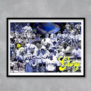 Spurs History - Limited Edition Print.  Tottenham Hotspur decor, Tottenham Hotspur Print, Tottenham Hotspur poster, Tottenham Hotspur Art