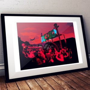 DC10 Ibiza - Limited Edition Print, Ibiza Wall Art, Ibiza Travel Poster, Ibiza Print, Ibiza Poster, Ibiza Gifts, Kitchen Poster, Circo Loco