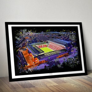 Anfield at Night - Limited Edition Print.  Anfield Stadium print, Liverpool FC print, Football Stadium Wall Art, Liverpool FC Wall Art