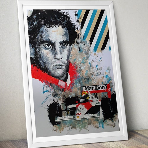 Ayrton Senna Limited Edition Print. Ayrton Senna Wall Art, Formula 1