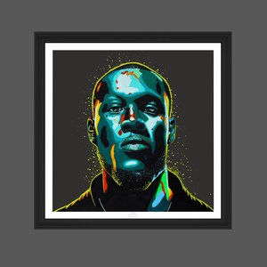 Stormzy - Limited Edition Print. Stormzy wall art, Hip Hop poster, Stormzy print, Stormzy poster, UK Grime print, British Rap poster