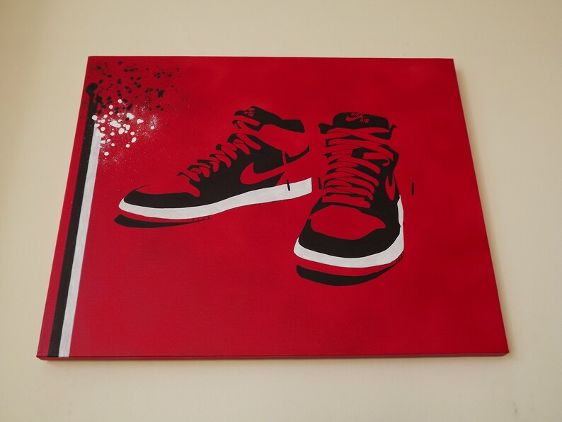 Air Jordan 1 Wall art Limited edition print Nike Air Jordan Etsy