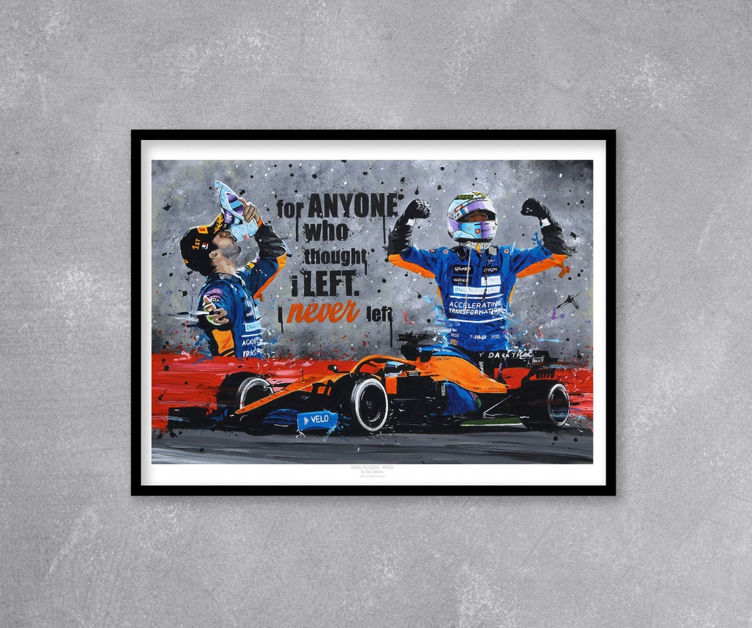Daniel Ricciardo Limited Edition Print. Daniel Ricciardo Poster, Daniel