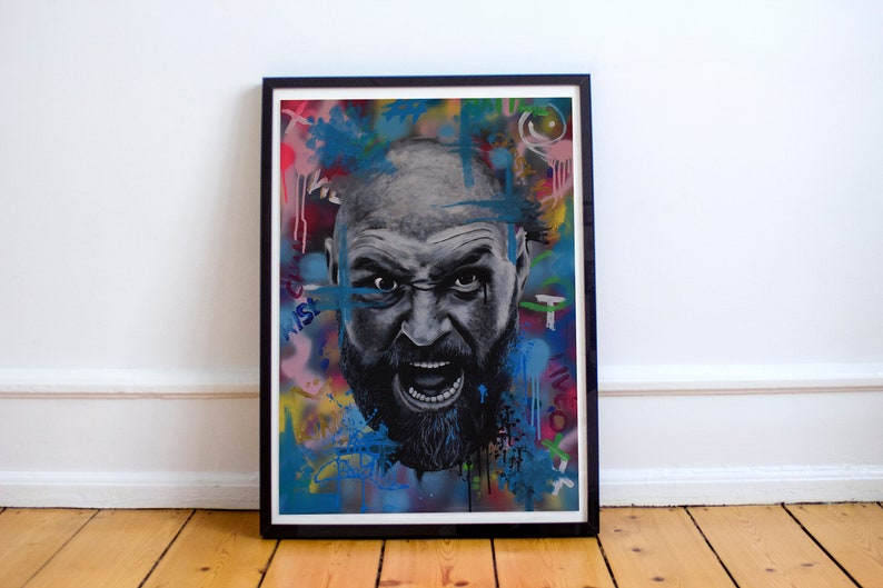 Tyson Fury Art Limited Edition Print Gypsy King Boxing Art | Etsy