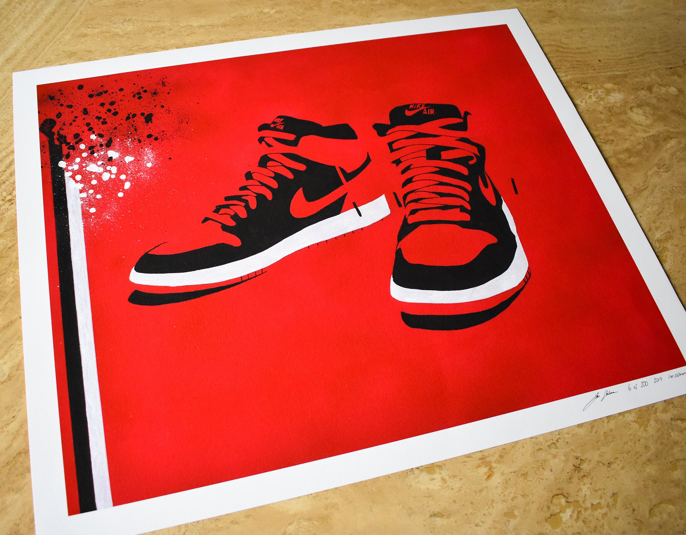 Air Jordan Chicago Limited Edition Print 