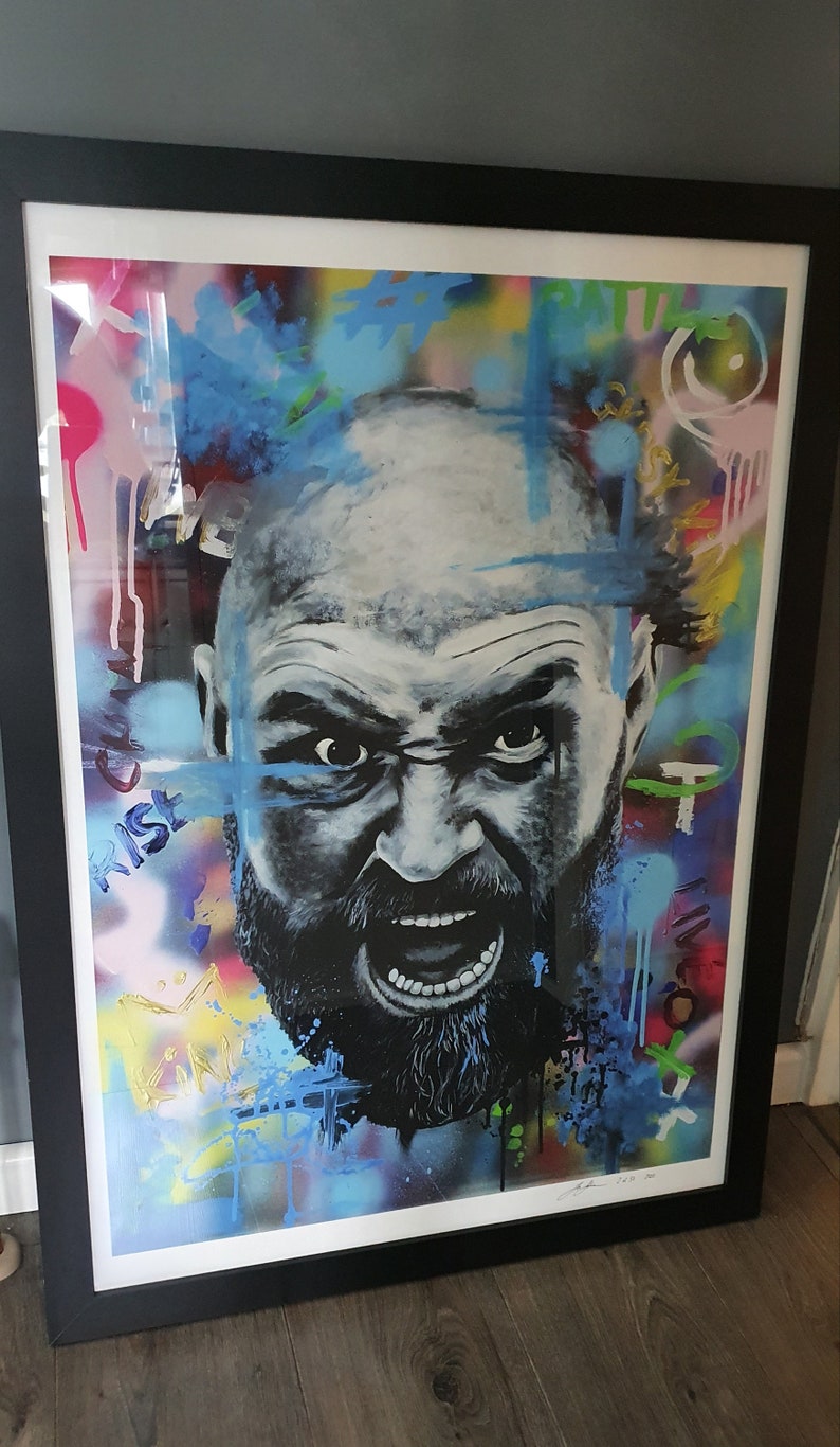 Tyson Fury Art Limited Edition Print Gypsy King Boxing Art | Etsy