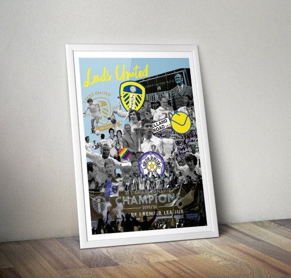 Leeds United History Limited Edition Print. Leeds United Etsy