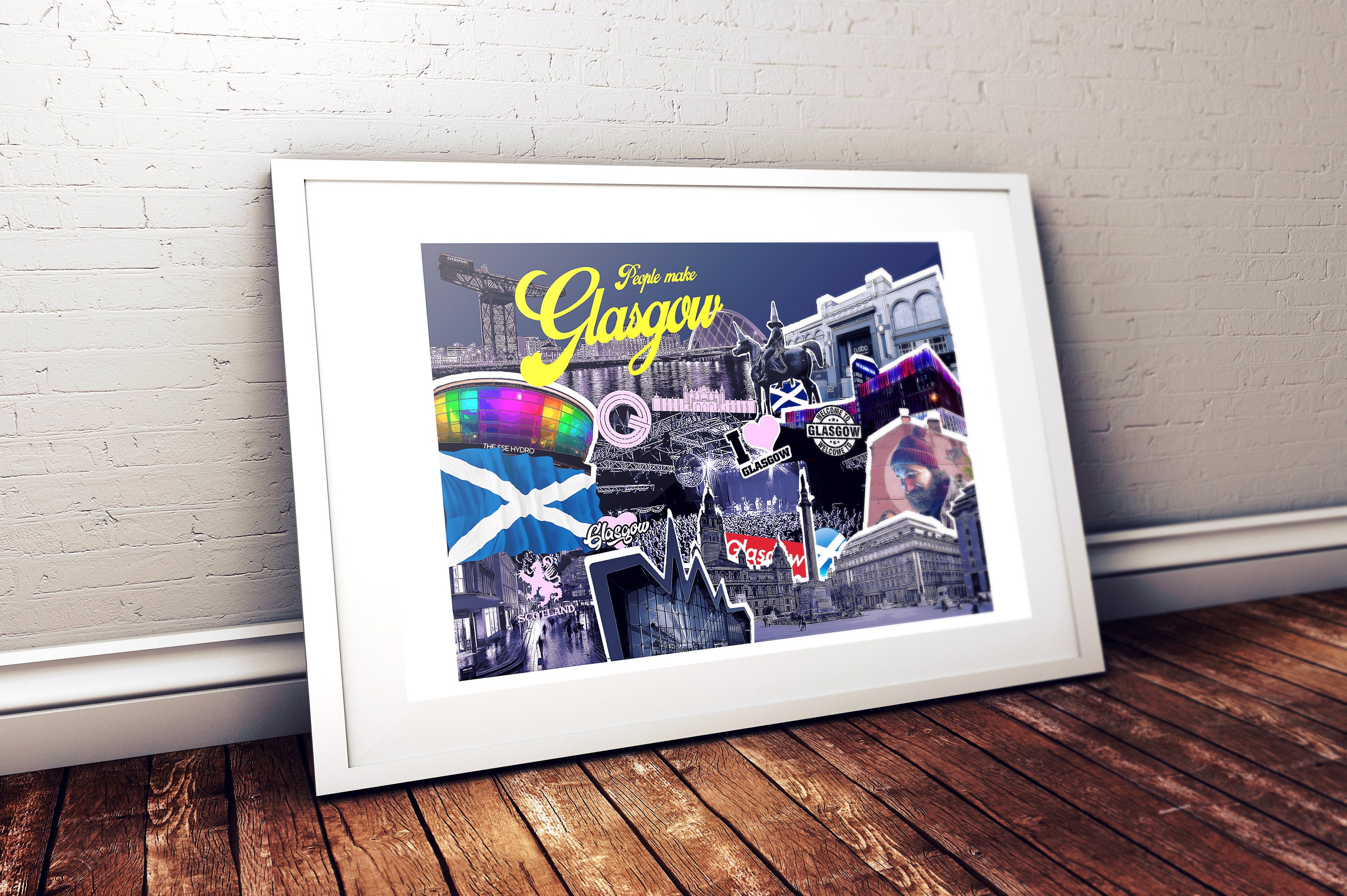 Glasgow Wall Art Limited Edition Print Glasgow Print Etsy