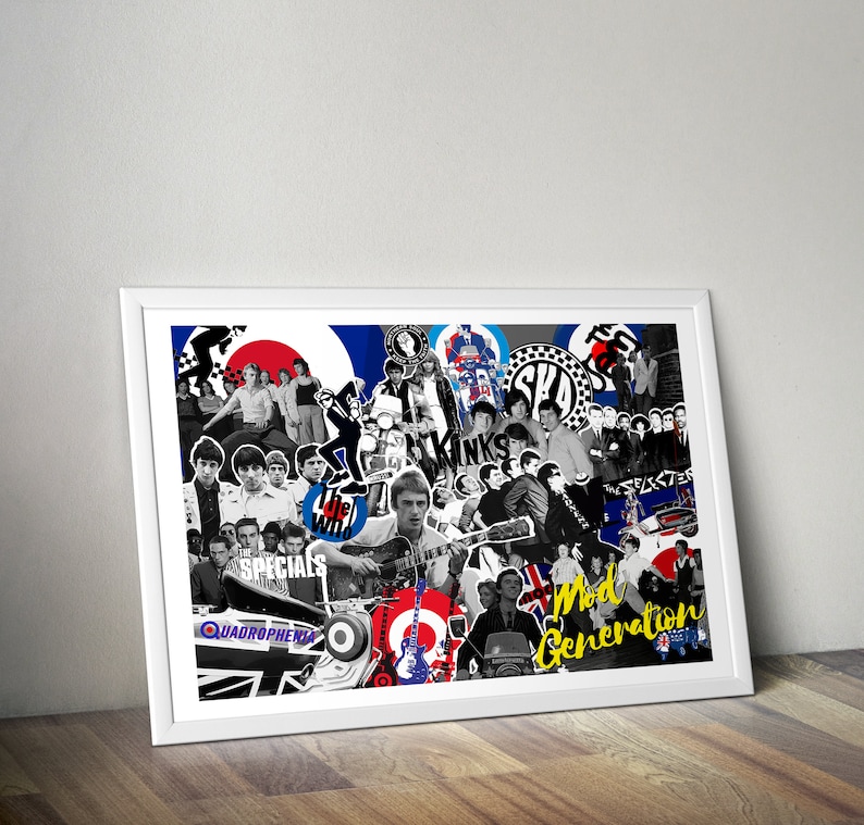 Mod Generation Limited Edition Print. Mod Wall Art Mod Etsy