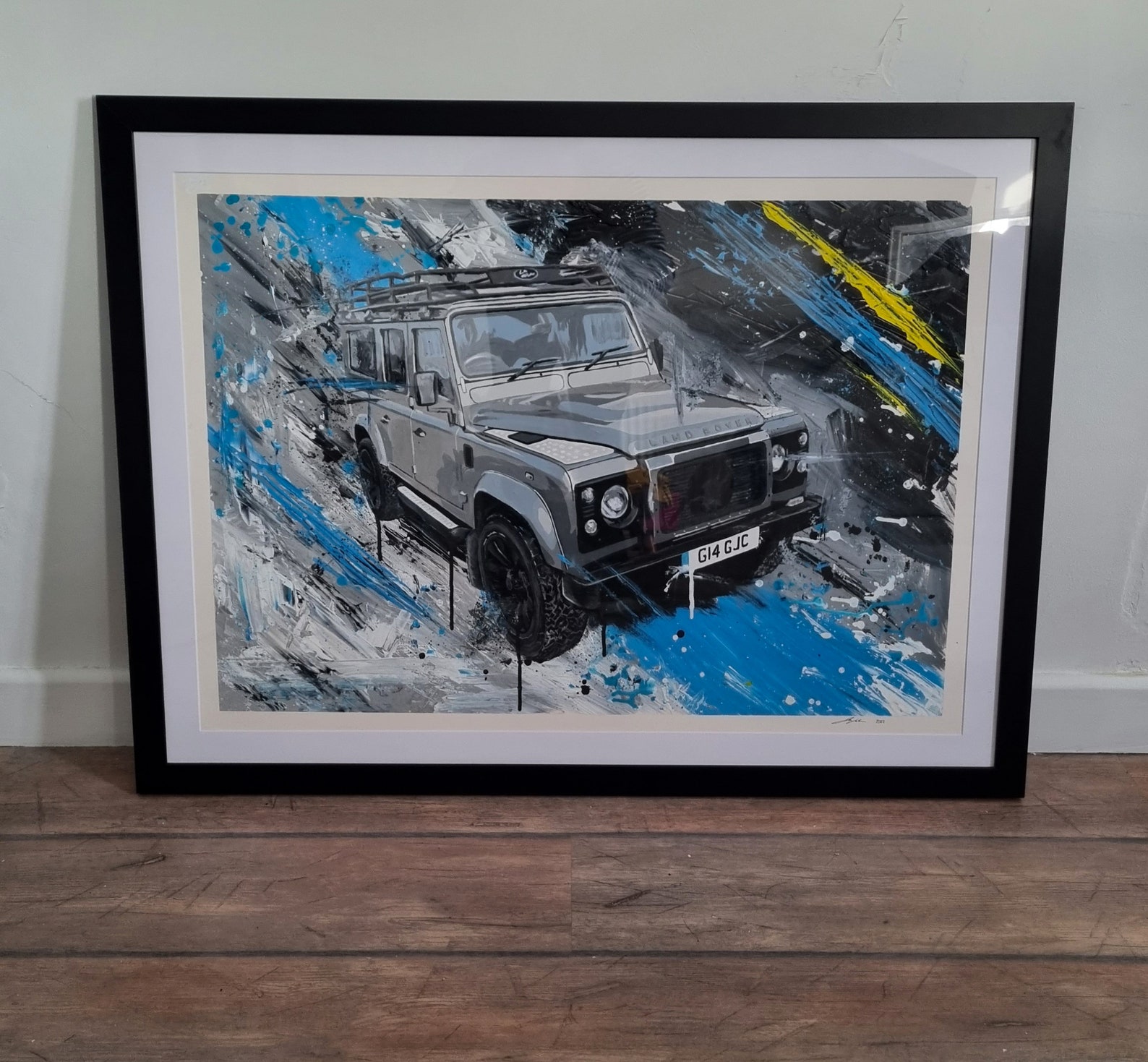 Land Rover Defender - Limited Edition Print. Land Rover Defender Wall ...