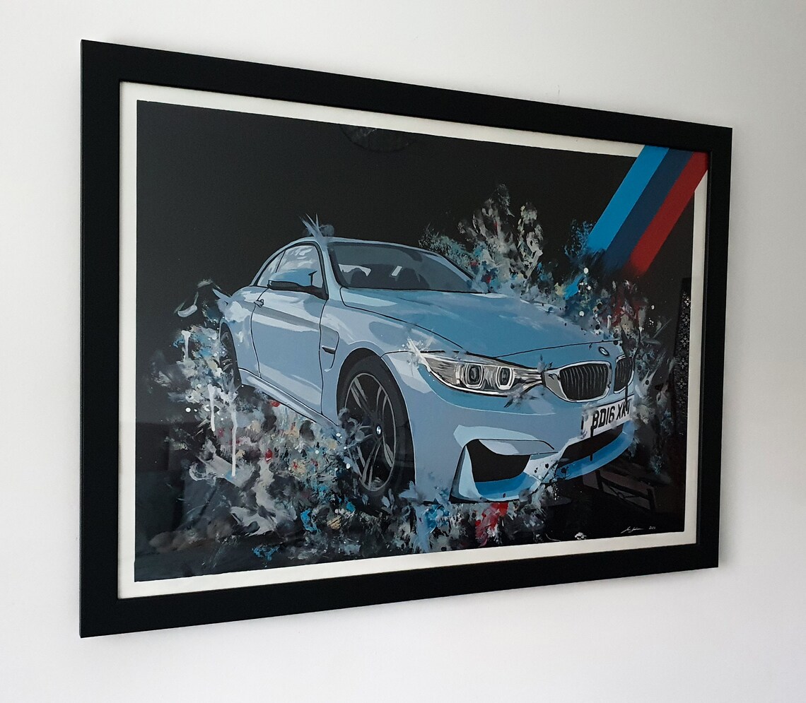 BMW M4 F82 Limited Edition Print. BMW M4 Poster BMW M4 Wall | Etsy UK