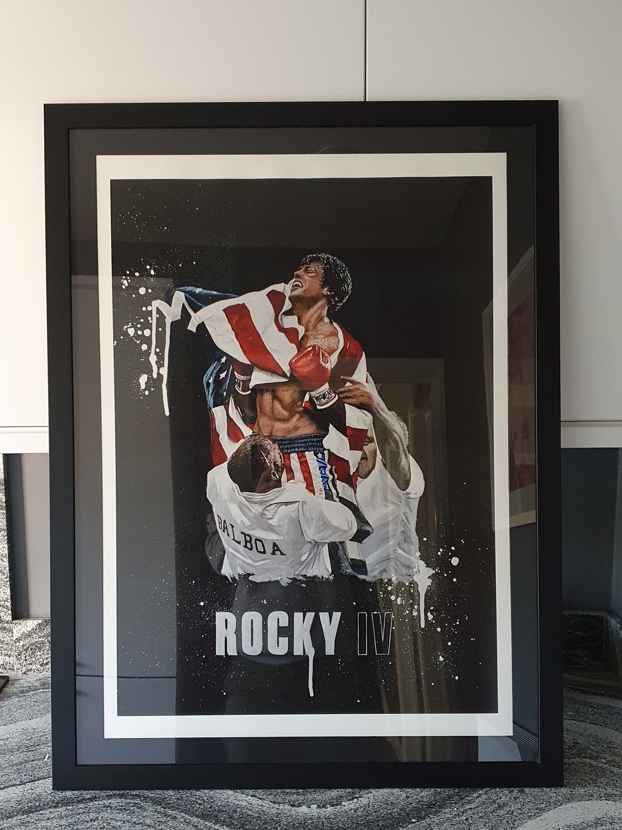 ロッキー4 - 限定版プリント。ロッキー・バルボアのウォールアート 