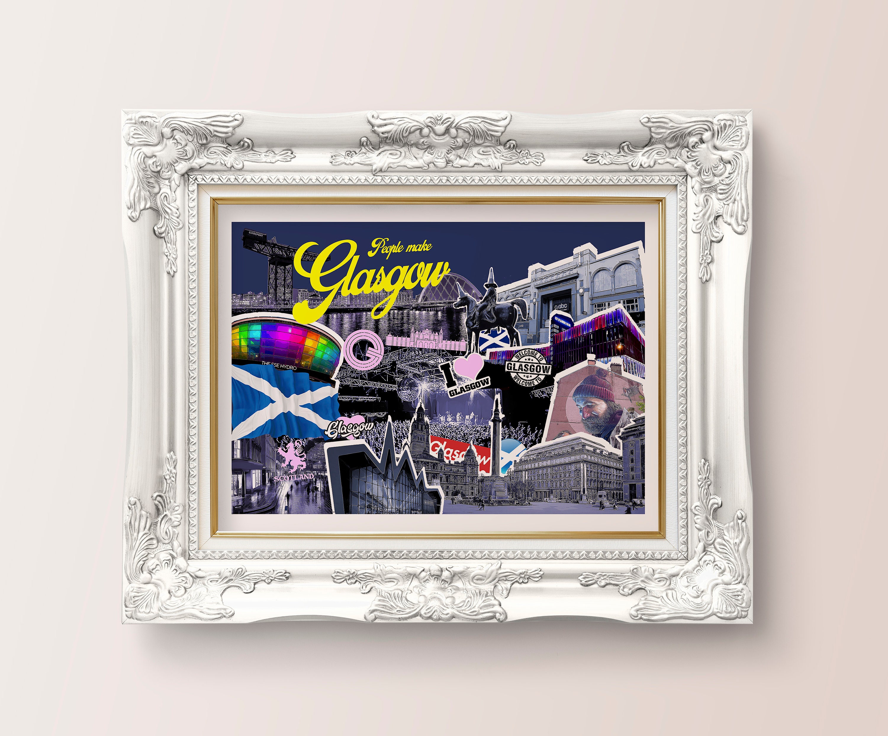 Glasgow Wall Art Limited Edition Print Glasgow Print Etsy