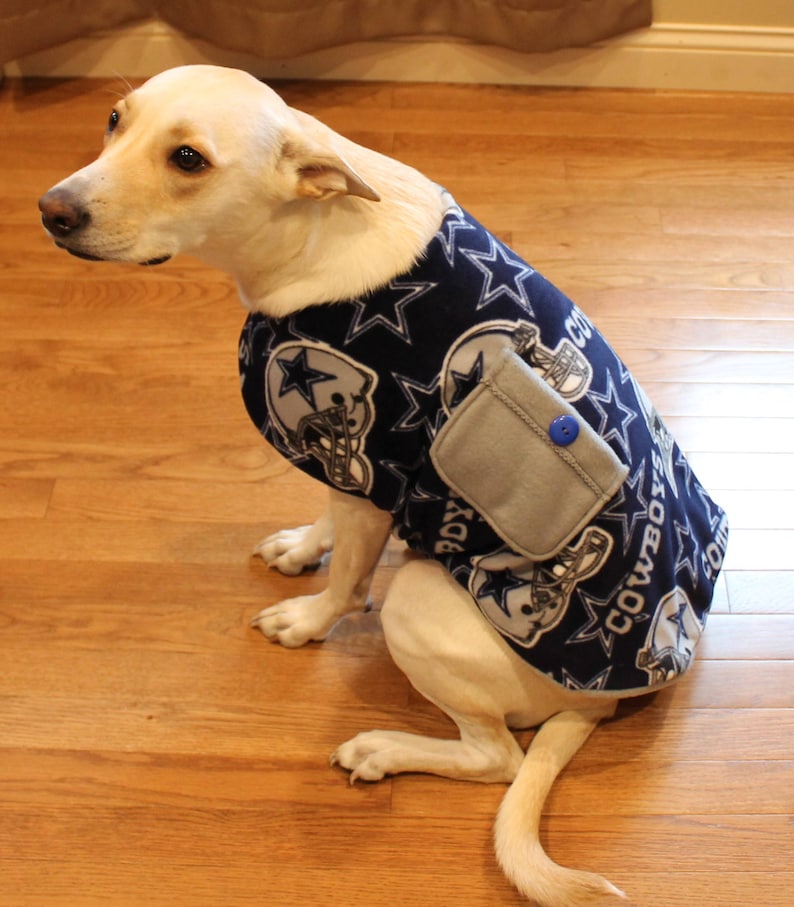 Dallas Cowboys Dog Vest Pet Coat Outfit Etsy