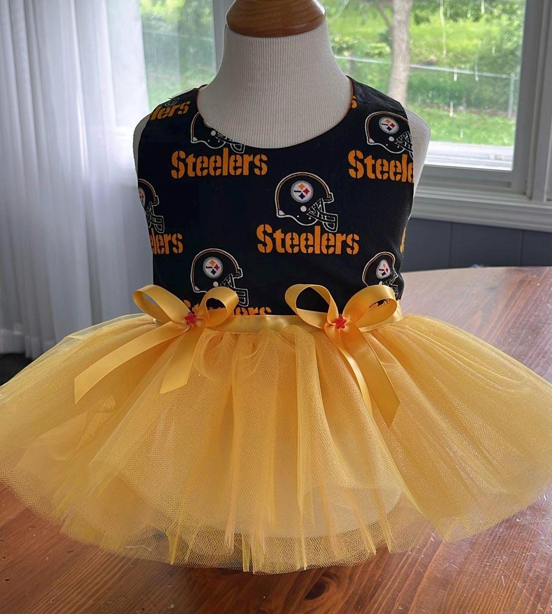 Dress Thatxpression Pittsburgh Steeler Dress Steelers Player Jersey Baby  Dress Diaper Cover Set