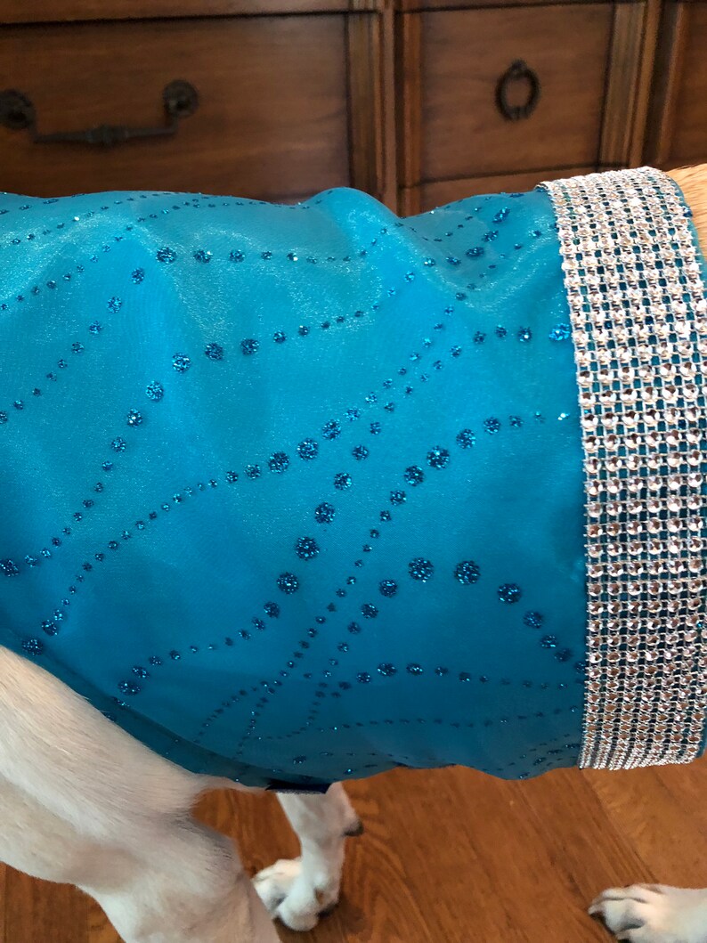 Fancy Dog Vest dog party shirt Blue Teal Dog tuxedo Dog wedding Vest Custom colors available wedding best man dog