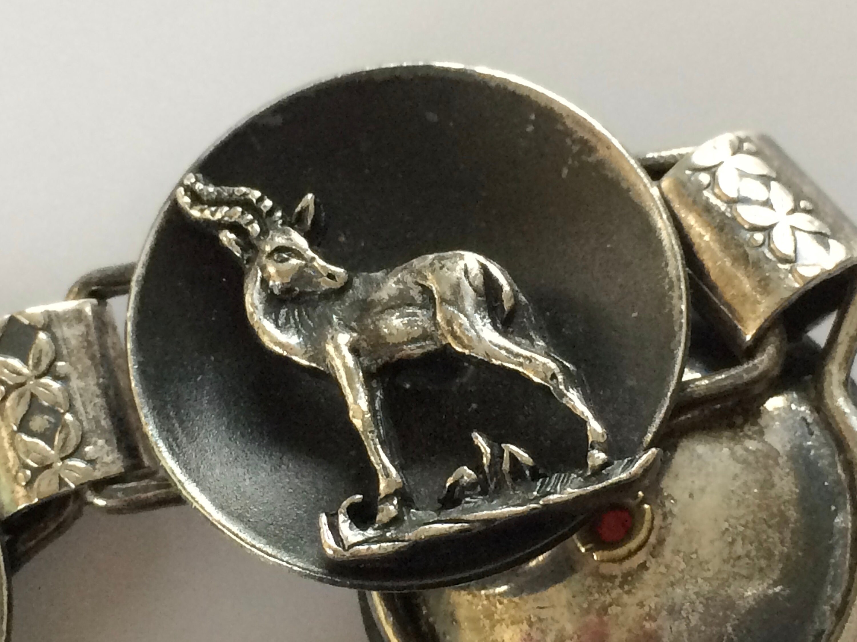 Simba 1960's Wild Animal Bracelet. Vintage Hand Made Animal