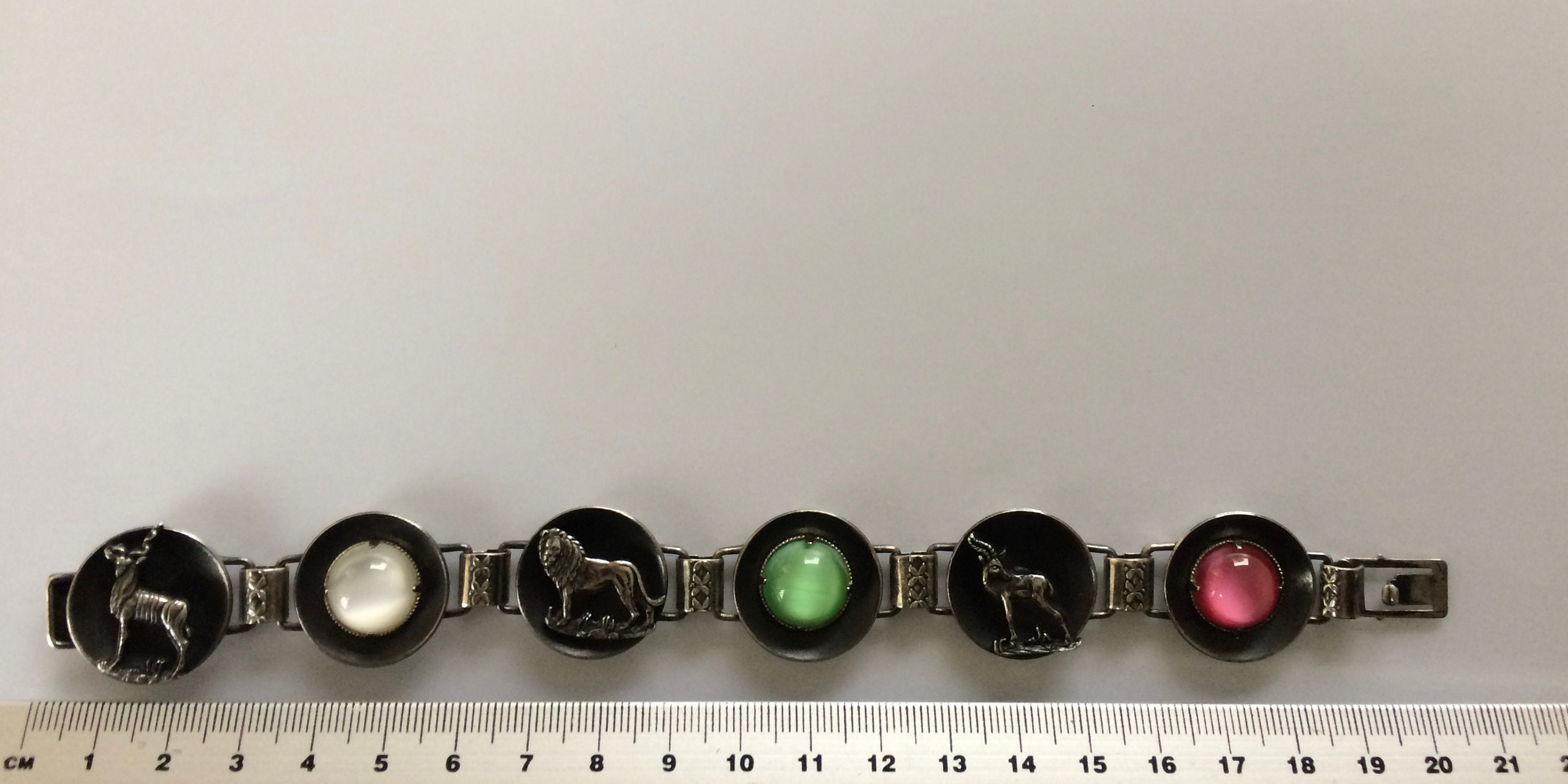 Simba 1960's Wild Animal Bracelet. Vintage Hand Made Animal