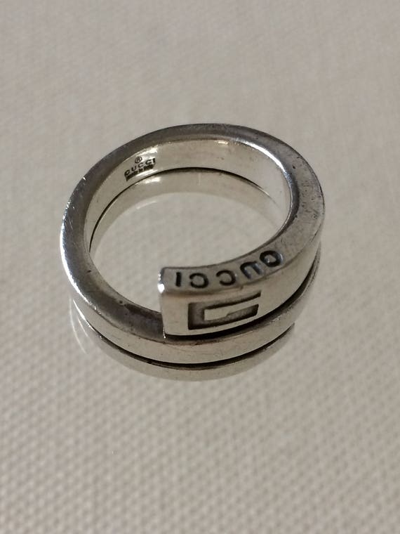 sterling silver gucci ring