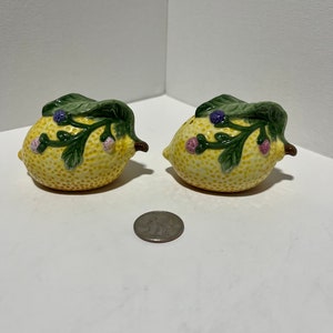 Enesco, lemon salt and pepper shaker