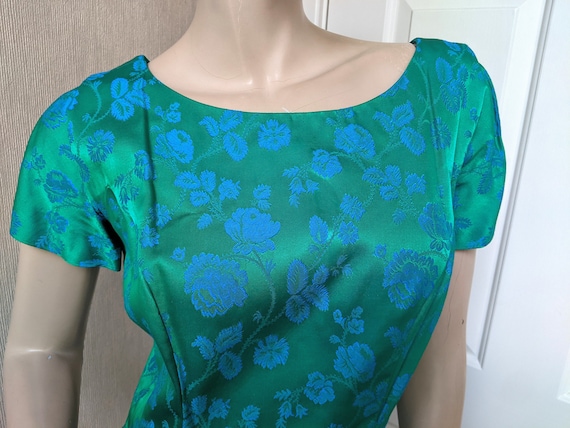 Elinor Gay Dress Turquoise Blue Green Drop Waist … - image 6